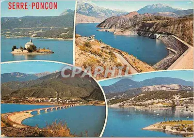 Serre-Ponçon — Lago, barragem e paisagens — Ed. J. Cellard, B. 2118