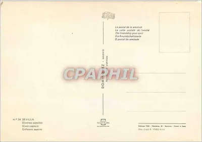 Sevilha — Diversos aspectos — Domin Guez, Madrid — Verso