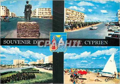 Saint-Cyprien — Souvenir da Costa Vermelha — Editor ESTEL, n° H.4423