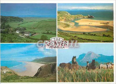 A península de Gower — paisagens e cavalos — editor The Gower Peninsula