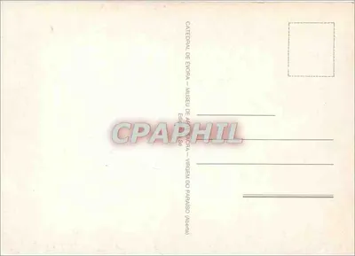 Dziewica z Paraizy — rzeźba z łoża — Katedra w Évorze - Muzeum Sztuki Sakralnej — Rewers