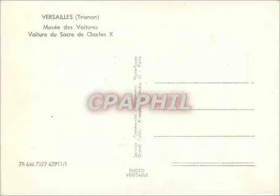 Versailles (Trianon) — Museum van Auto's — Auto van de Koningstweeding van Karel X — Achterkant