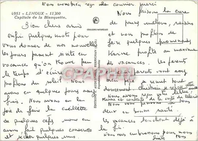 Limoux - Blanquette — cooperativa e vinhedos — Edições Audimares, Perpignan — Verso
