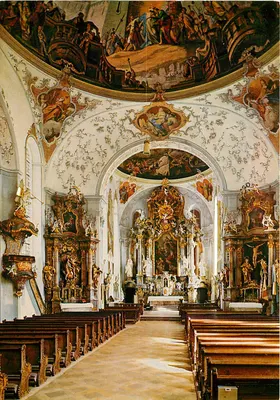Pfarrkirche St. Peter und Paul — Oberammergau / Oberbayern — Editor Huber, n° 8204