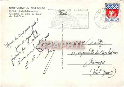 Notre-Dame de Peyragude — Citadelle de paix au cœur du Sud-Ouest — Foto R. Lalanne — Verso