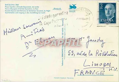Plaza España — Wystawa 1929 — Fotacromo Zemacrom — Rewers