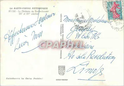 Il Castello di Rochecouart — Haute-Vienne — Edizioni Méniéchrom — Verso