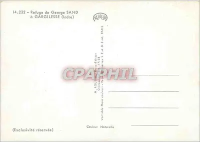 Schronienie George SAND — Gargilesse (Indre) — M. ROUSSEL Fotograf i wydawca — Rewers