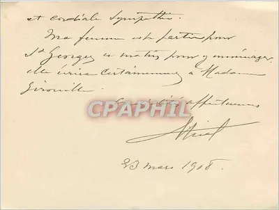 Bordeaux - Filial do Estabelecimento Termal de Vichy — Agente A. Trial — Verso