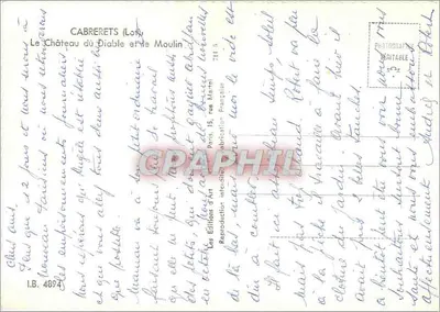 Zamek Szatana i Młyn — Cabrerets (Lot) — Les Éditions d'Art — Rewers
