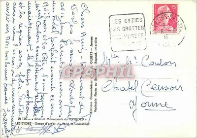 The Caves — Hell's Gorge — Éditions Charentaises d'Art Gilbert, no. 24115 — Back