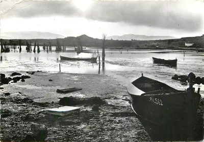 Leucate (Aude) — Pôr do sol sobre os lagos — Foto Francesa, Leucate (Aude)