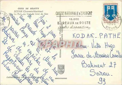 Port w Royan — Brzeg Piękności — Wydawnictwo DIFILOME — Rewers