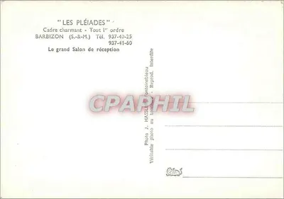 Wielki salon odbiorczy — 'LES PLÉIADÈS' — Foto J. Hassler — Rewers