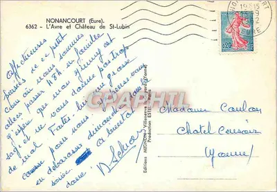 Castelo de St-Lubin — Nonancourt (Eure) — Edições Mignon — Verso