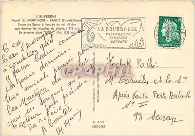 L'Isba — Massif del Mont-Dore — Editore G. d'O, n° HC 117-a — Verso