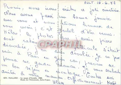 Zupa Annelie — 1900 — Wydawca Viillard, nr 1074 — Rewers