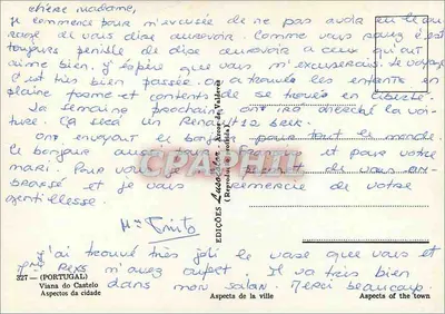 Viana do Castelo — widoki miasta — Wydawnictwa Luso-Portugalskie — Rewers
