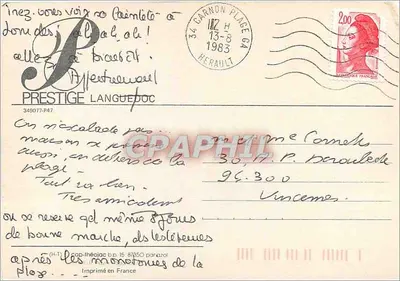 Canyon de la Jonte — Panoramablick — Prestige Languedoc Nr. 349077-P47 — Rückseite