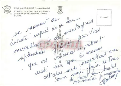 EVIAN LES BAINS — Stacja klimatyczna i środek wypoczynkowy — Wydawnictwo CELLIARD — Rewers