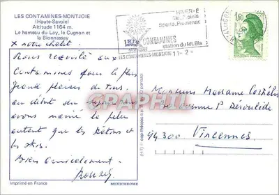 Les Contamines-Montjoie — Haute-Savoie — wydawca IRIS — Rewers