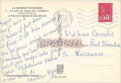 Chaumeil — O Parque e a Casa de Jean Ségurel — Edições Théodès & Théodès — Verso