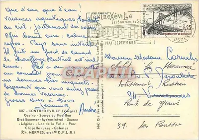 Contréxeville — Lembrete de Contréxeville — Cie des Arts Photomécaniques — Verso