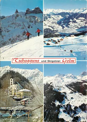 Tschagguns und Skigebiet Golm — Montafon, Áustria