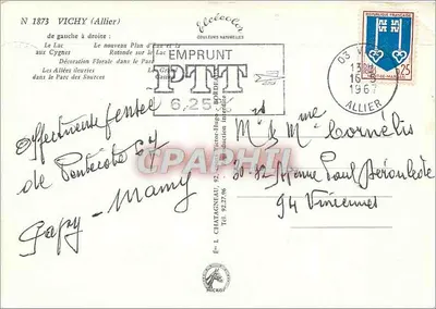 Vichy — Herinnering — Uitgever Elée — Achterkant