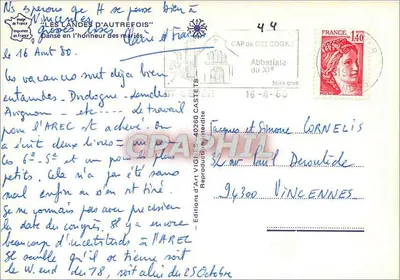 Taniec na cześć małżonków — Les Landes d'Autrefois — J. Vignes — Rewers