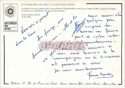 Il Parco degli Écrins in tutte le stagioni — edito da Yvon - 94110 Arcueil — Verso