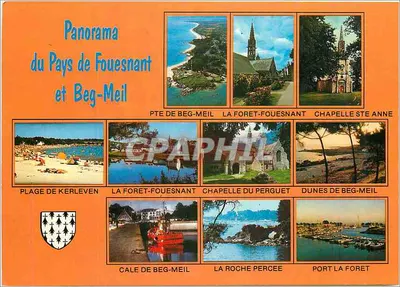 Panorama do País de Fouesnant e Beg-Meil — Edições J.JOS, Le Degré, Châteaulin