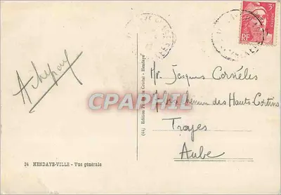 Hendaye — Widok ogólny — Wydawnictwo Pâtre du Cristal — Rewers