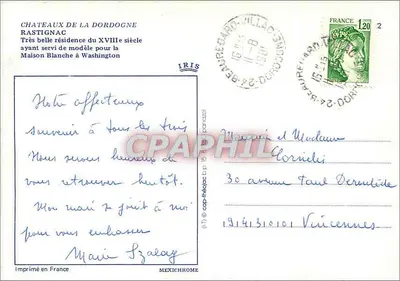 Castello di Rastignac — Castelli della Dordogne — editore IRIS — Verso