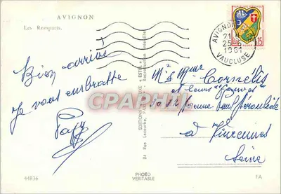Avignon — Zamek — Éditions Estel, n° 44836 — Rewers