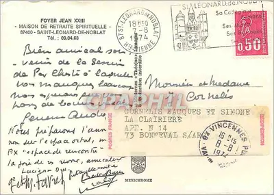 Casa de retiro espiritual — Saint-Leonard-de-Noblat — editor IRIS — Verso