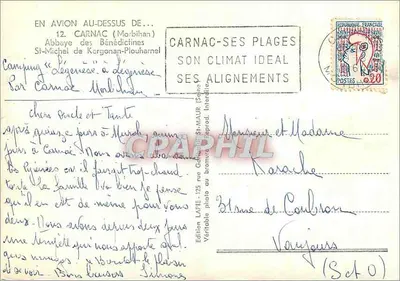 Abbaye Saint-Michel de Kergonan-Plouharnel — Carnac — Wydawnictwo LAPIE — Rewers
