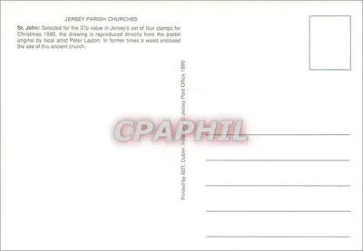St. John — Kościół na Jersey — rysunek Petera Laytona — Rewers
