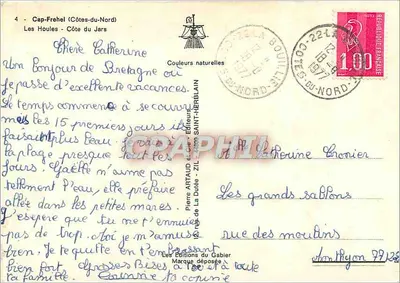 Cap-Fréhel — Les Houles — Edições do Gabier — Verso