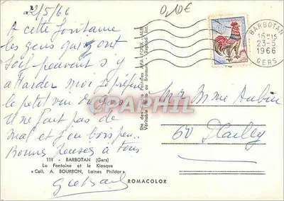 Barbotan — A Fonte e o Kiosque — Edição APA — Verso