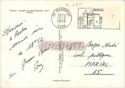 Barbotan-les-Thermes — A Igreja — Edições 'La Gigeone' n°32.086.39 — Verso