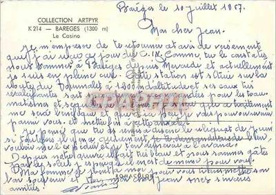 Bareges — Kasyno — Wydawca ArtPyR, nr K214 — Rewers