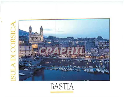 Bastia — vista do porto e da igreja — Edições Subervie, n° C 2135