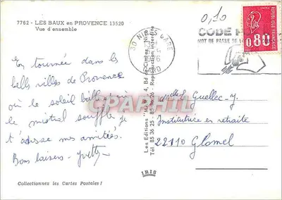 Les Baux-en-Provence — Widok ogółem — Wydawnictwo IRIS — Rewers