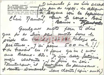 Bayeux — Tapeçaria da Rainha Matilde — Cena de batalha naval — Verso