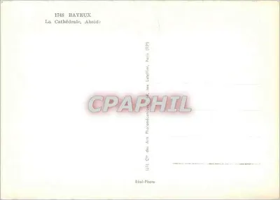 Bayeux — De Kathedraal, Abside — Réol-Photo, Parijs — Achterkant