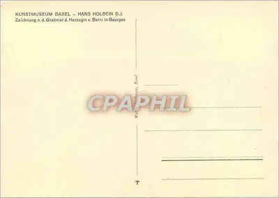 Gravura da rainha de Berry — Hans Holbein o Jovem — Kunstmuseum Basel — Verso