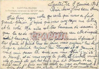 Saint-Pol-de-Léon — Bazylika gotycka z XII do XV wieku — Wydawnictwo C. GABRIEL — Rewers