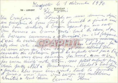 Lorient — widok panoramiczny z monumentami i portami — n° 799 — Rewers