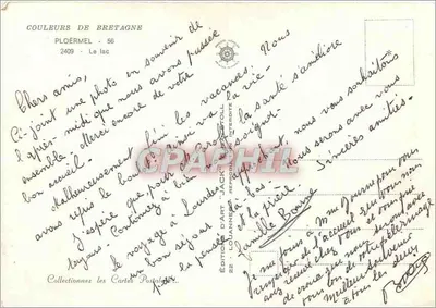 Ploërmel - Jezioro — Wydawnictwo Art 'Jack' n°2409 — Rewers